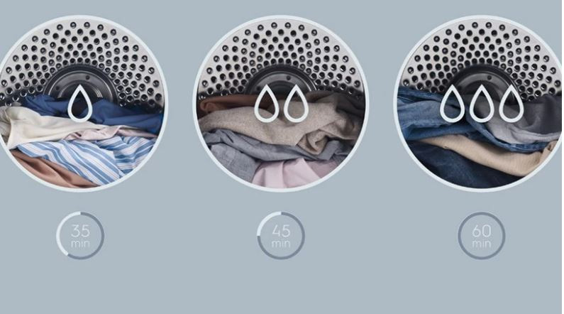 Máy sấy thông hơi Electrolux 8.5kg EDV854J3WB có cảm biến độ ẩm Smart Sensor thiết lập chu kỳ sấy thông minh