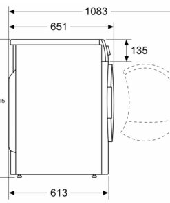 Máy sấy quần áo bơm nhiệt Bosch WTH83008SG 8kg