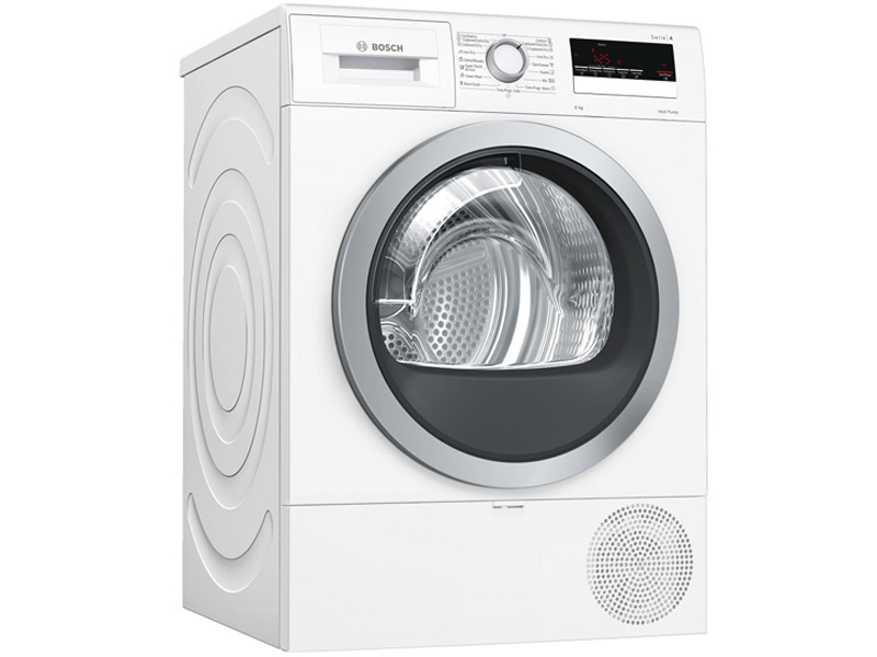 Máy sấy quần áo bơm nhiệt 8kg Bosch WTR85V00SG