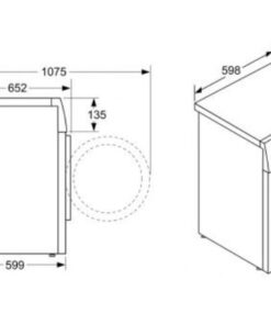 Máy sấy quần áo 9kg Bosch WTX87MH0SG kết nối Home Connect Series 8