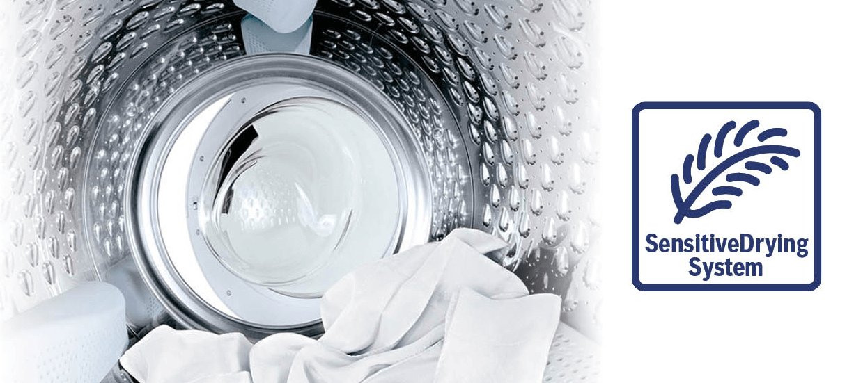 Máy sấy tụ hơi 9kg Bosch WTW85400SG Series 6 ứng dụng công nghệ SensitiveDrying System giúp làm khô vải nhẹ nhàng