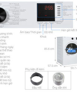 Máy sấy thông hơi Beko 9kg DA9112RX0WB