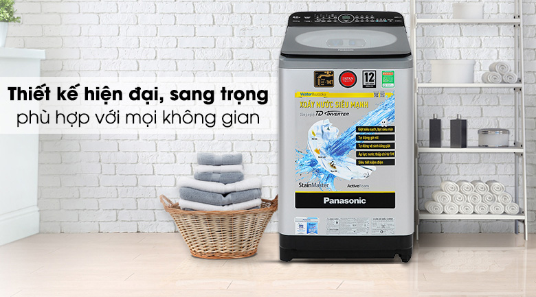 Máy giặt Panasonic NA-FD95X1LRV hướng đến thiết kế đơn giản mà sang trọng, thanh lịch