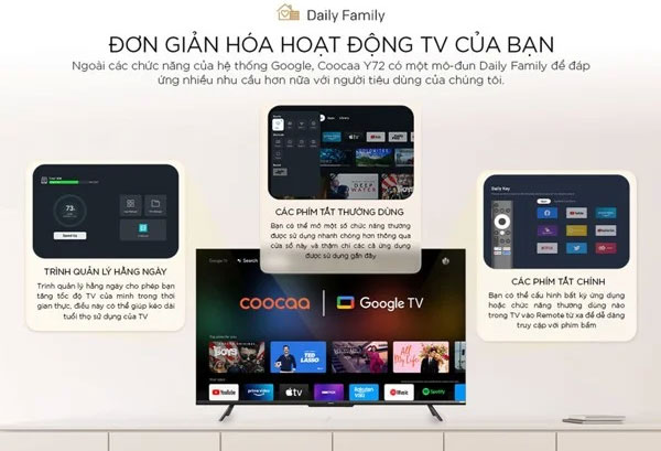 tivi Coocaa 65Y7 có nhiều tiện ích thông minh tivi Coocaa 65Y7 có nhiều tiện ích thông minh