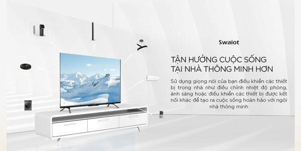 Google tivi Coocaa 70 inch 4K 70C9 có thể điều khiển các thiết bị thông minh trong gia đình