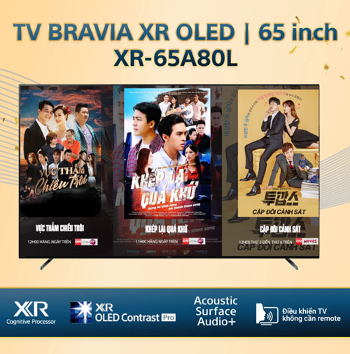 tivi Sony XR-65A80L là model tivi cao cấp, hiện đại