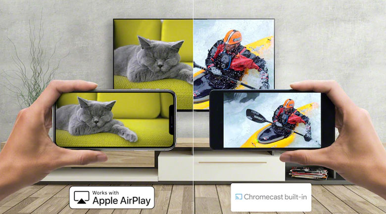 Chia sẻ màn hình nhanh với Chromecast và AirPlay 2