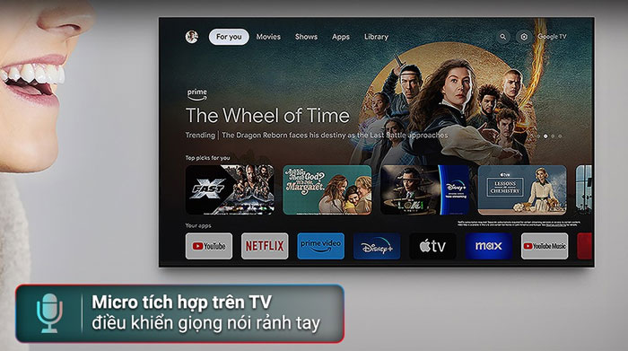 Google Tivi Mini LED Sony 4K 85 inch K-85XR90