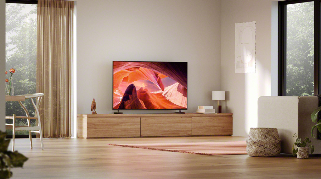 Google Tivi Sony 4K 55 inch KD-55X80L khi có chân đế