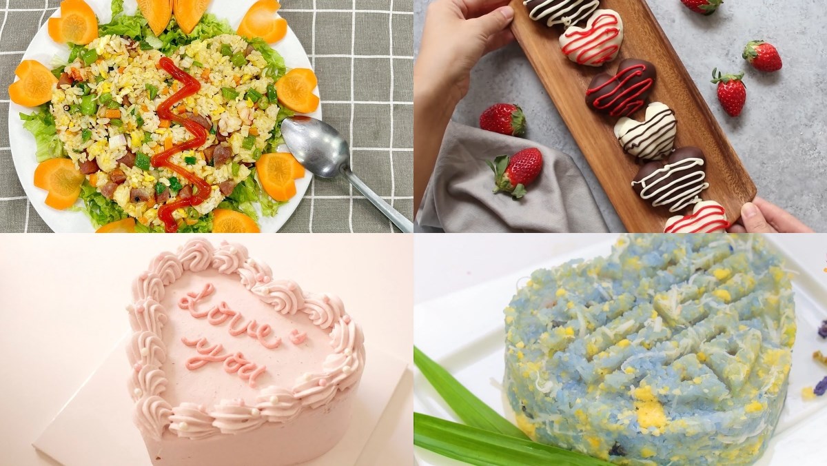 món ăn hình trái tim món ăn hình trái tim