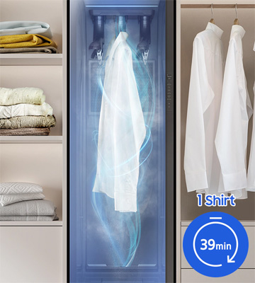 Công nghệ sấy giữ đồ chuẩn dáng Tủ chăm sóc áo quần Samsung DF60A8500EG/SV