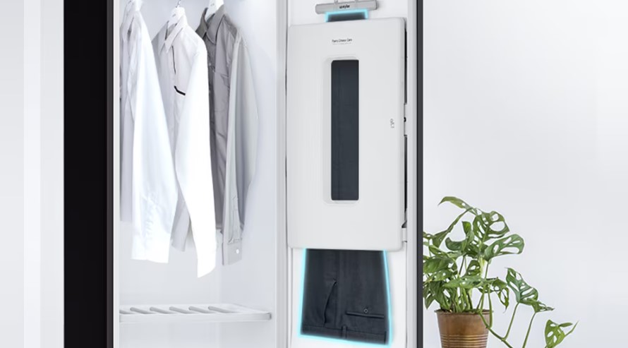 Tủ chăm sóc quần áo thông minh LG S5BOC tích hợp kẹp giữ ly quần