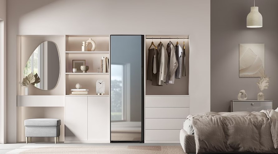 Tủ chăm sóc quần áo thông minh Samsung DF10A9500CG có thiết kế sang trọng, tinh tế Tủ chăm sóc quần áo thông minh Samsung DF10A9500CG có thiết kế sang trọng, tinh tế