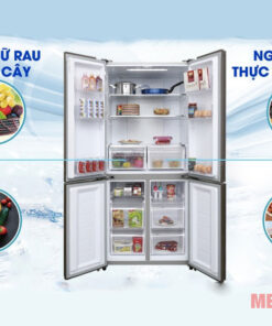 Tủ lạnh 4 cửa 456L AQUA AQR-IGW525EM(GP) - Màu nâu