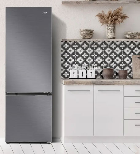 Tủ lạnh AQUA Inverter 350 lít AQR-B390MA(HB) Thiết kế ngăn đá dưới hiện đại