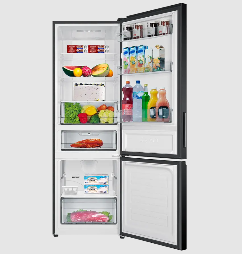 Tủ lạnh AQUA Inverter 350 lít AQR-B390MA(HB) chứa được nhiều thực phẩm