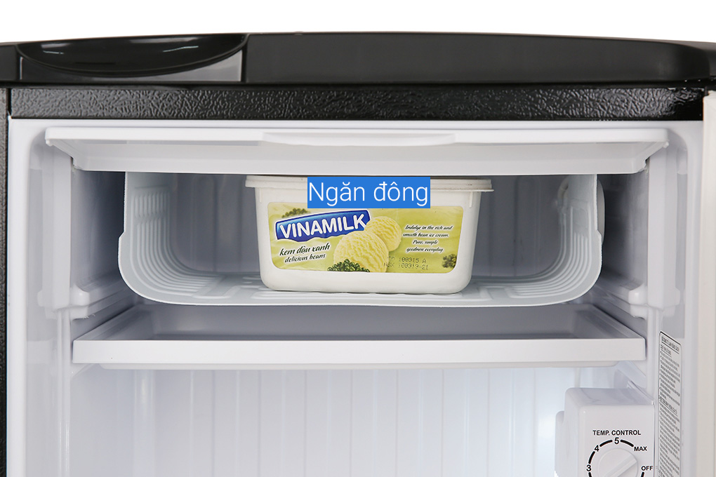 Tủ lạnh Aqua AQR-D99FA (BS) 90 lít có ngăn đông nhỏ, có nắp đậy