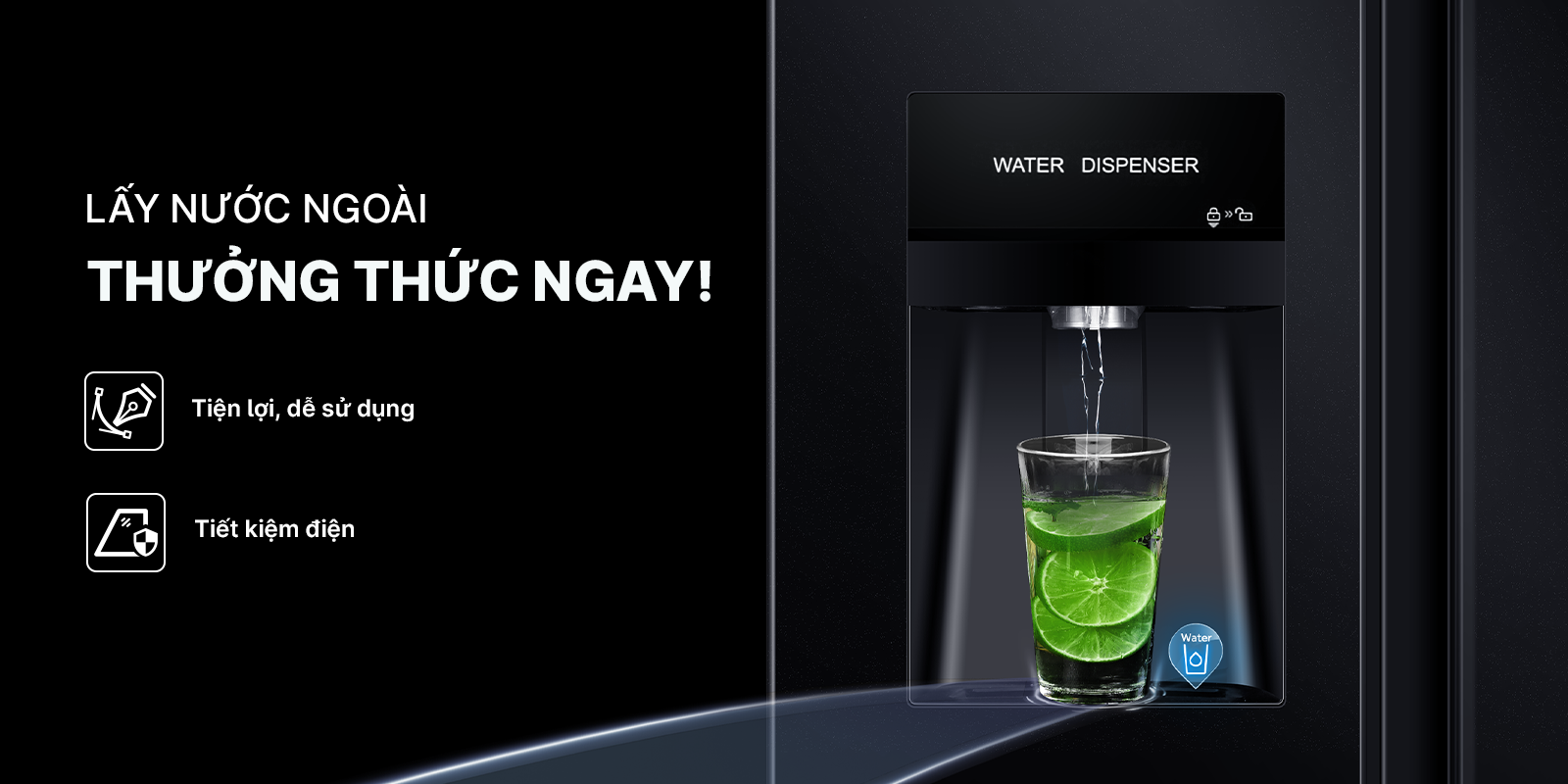 Tủ lạnh Aqua Inverter 550 lít AQR-S612XA(WCB)