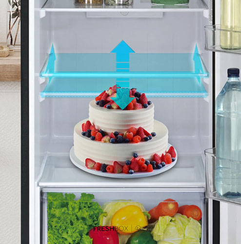 Tủ lạnh Aqua Inverter 333 lít AQR-T352FA(FB) có hệ thống khay kệ linh hoạt