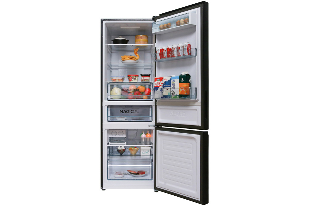 Tủ lạnh ngăn đông dưới AQUA Inverter AQR-IG378EB (GB) có dung tích tổng là 350 lít