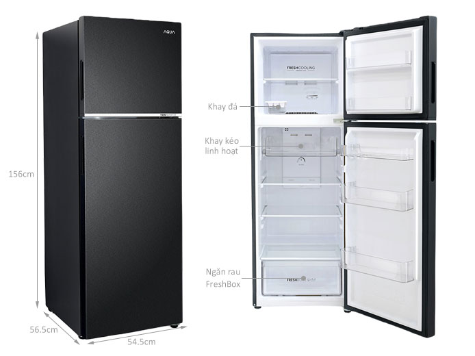 Cấu tạo AQR-T278FA(SC) Tủ lạnh Aqua ngăn đông trên AQR-T278FA(SC)