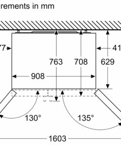 Tủ lạnh side by side Bosch serie 6 KAD93ABEP 562 lít
