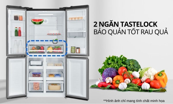 tủ lạnh Electrolux Inverter 492 lít EQE4960A-B tích hợp 2 ngăn rau TasteLock tủ lạnh Electrolux Inverter 492 lít EQE4960A-B tích hợp 2 ngăn rau TasteLock