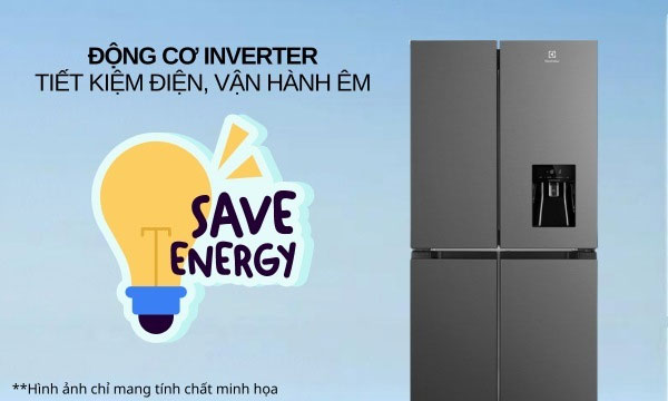 Tủ lạnh Multidoor Electrolux Inverter 492 lít EQE4960A-B tiết kiệm điện năng hiệu quả Tủ lạnh Multidoor Electrolux Inverter 492 lít EQE4960A-B tiết kiệm điện năng hiệu quả
