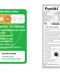 Tủ lạnh Funiki 126 lít HR T6126TDG