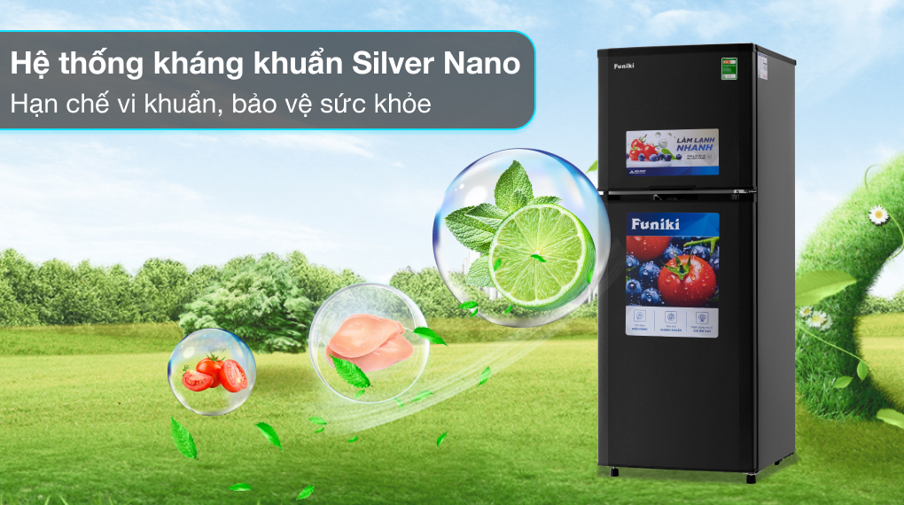Tủ lạnh Funiki 209 lít HR T6209TDG kháng khuẩn tốt
