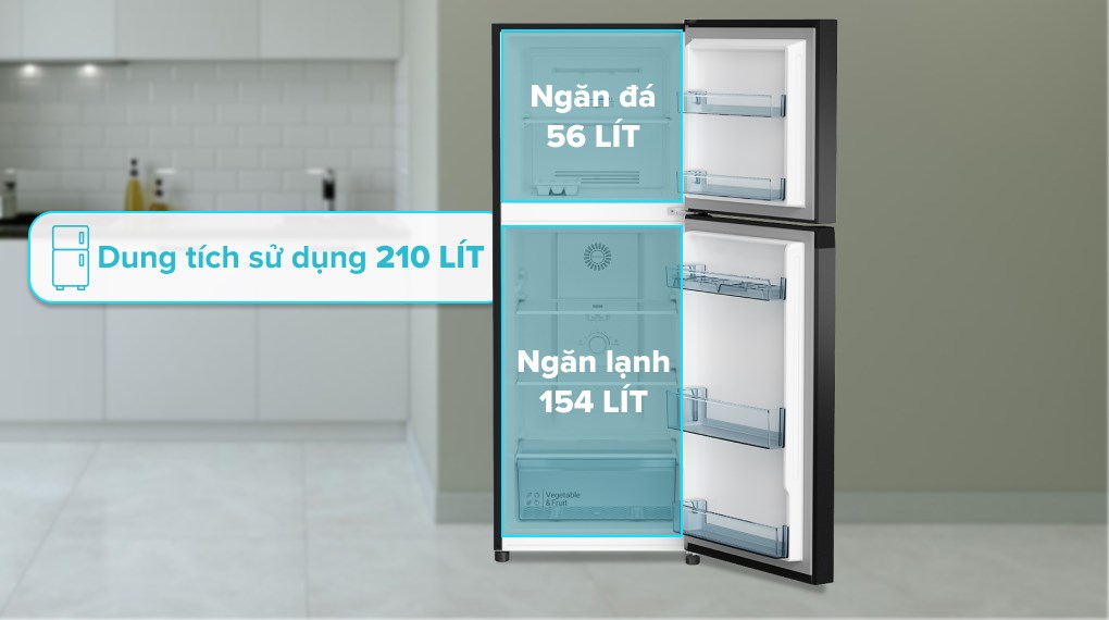Tủ lạnh Hitachi HRTN5230MUVN dung tích 210 lít