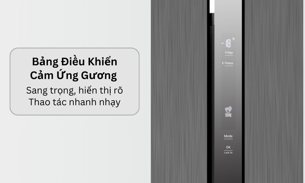 Bảng điều khiển cảm ứng mặt gương sang trọng bên ngoài tủ Bảng điều khiển cảm ứng mặt gương sang trọng bên ngoài tủ