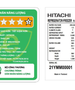 Tủ lạnh Hitachi Inverter 569 lít R-WB640VGV0(GBK) - 4 cửa