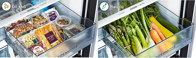 Trữ được cả thực phẩm khô