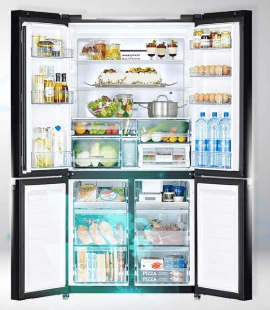 Tủ lạnh Hitachi Inverter 569 lít R-WB640VGV0(GMG) có Dung tích tủ lớn, chứa được nhiều thực phẩm