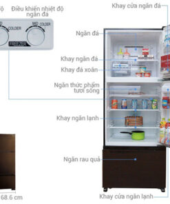 Tủ lạnh Mitsubishi Electric Inverter 414 lít MR-V50ER-BRW-V