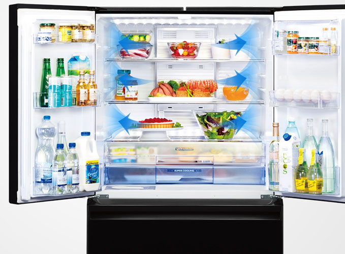 Tủ lạnh Mitsubishi Inverter 330 lít MR-CGX41EN-GBR-V (Màu nâu khói) Tủ lạnh Mitsubishi Inverter 330 lít MR-CGX41EN-GBR-V (Màu nâu khói)