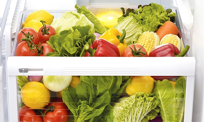 Ngăn rau củ kích thước lớn