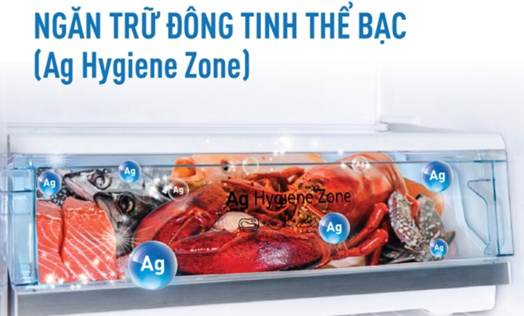 Tủ lạnh Panasonic Inverter 268 lít NR-TV301VGMV có ngăn trữ đông tinh thể bạc hạn chế lẫn mùi hiệu quả