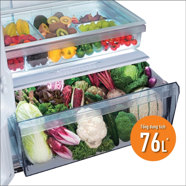 Ngăn rau củ 76 lít