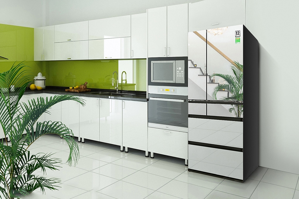 Thiết kế sang trọng của tủ lạnh inverter Panasonic NR-F603GT-X2 589 lít