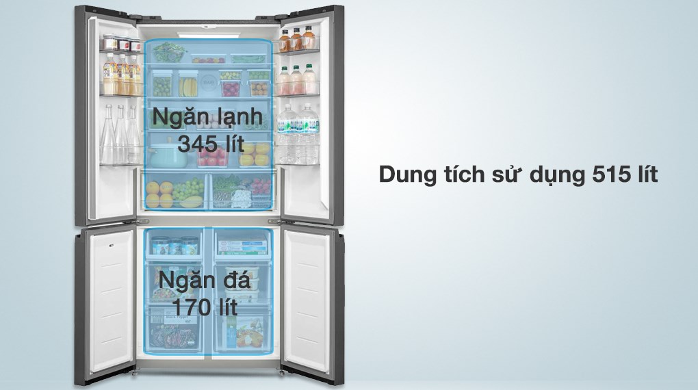 Tủ lạnh có dung tích lớn 515 lít