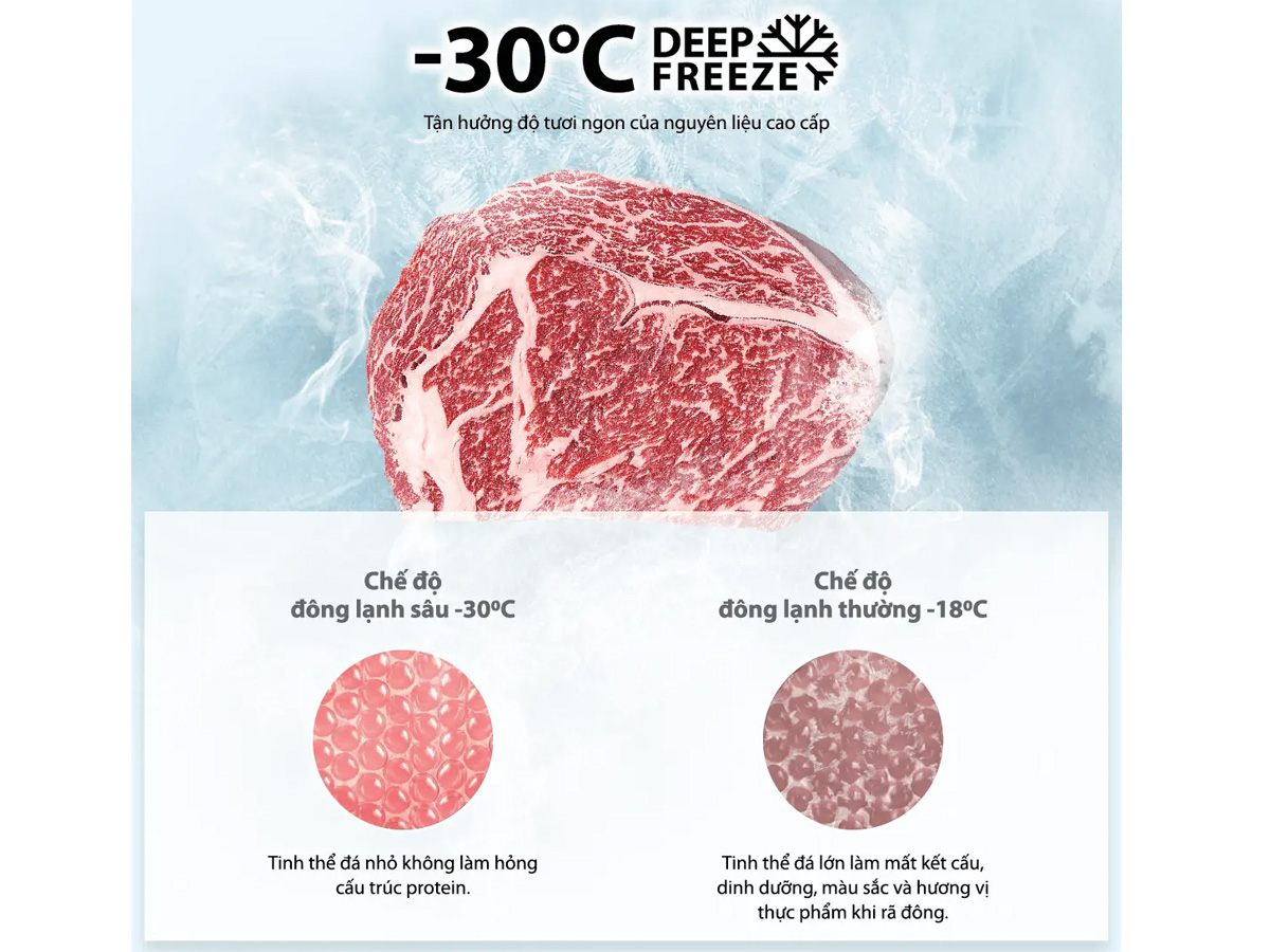 Tủ lạnh Toshiba GR-RF690WI-PGV(67) có ngăn đông -30 độ C Tủ lạnh Toshiba GR-RF690WI-PGV(67) có ngăn đông -30 độ C