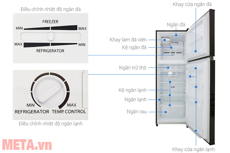 Tủ lạnh Toshiba inverter 226 lít GR-A28VM(UKG1)