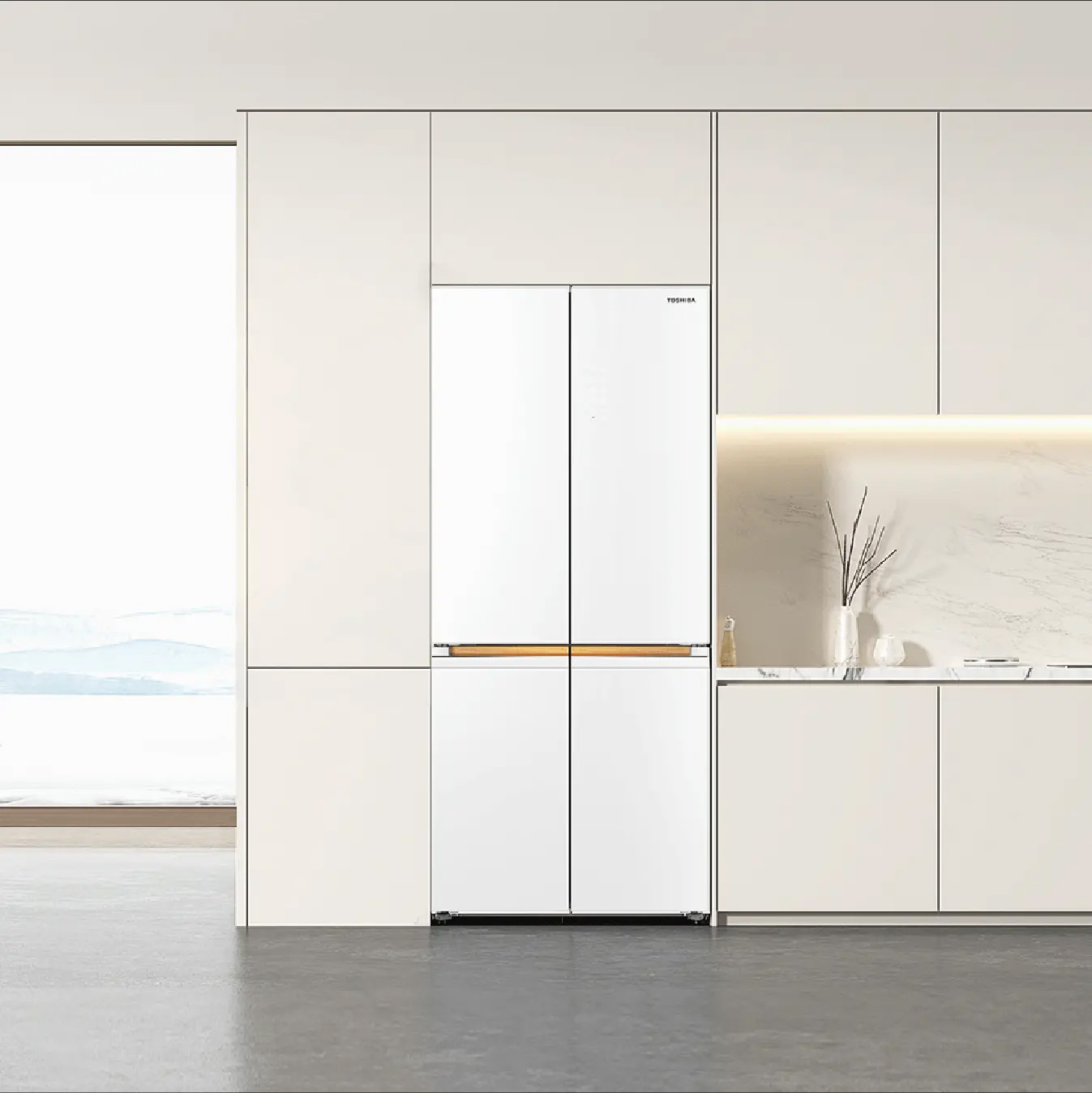 Tủ lạnh Toshiba Inverter 535 lít GR-RF695WI-PGV(67) Thiết kế sang trọng, tối giản, tiện nghi