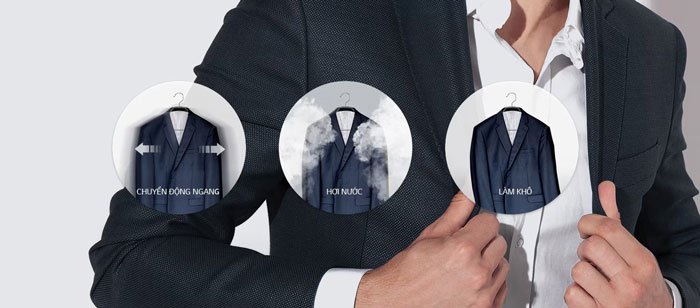 Tủ sấy chăm sóc quần áo thông minh LG Styler S5MB sử dụng công nghệ hơi nước cao cấp