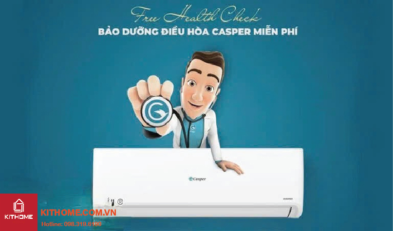 Bảo dưỡng miễn phí đối với điều hòa dân dụng Casper
