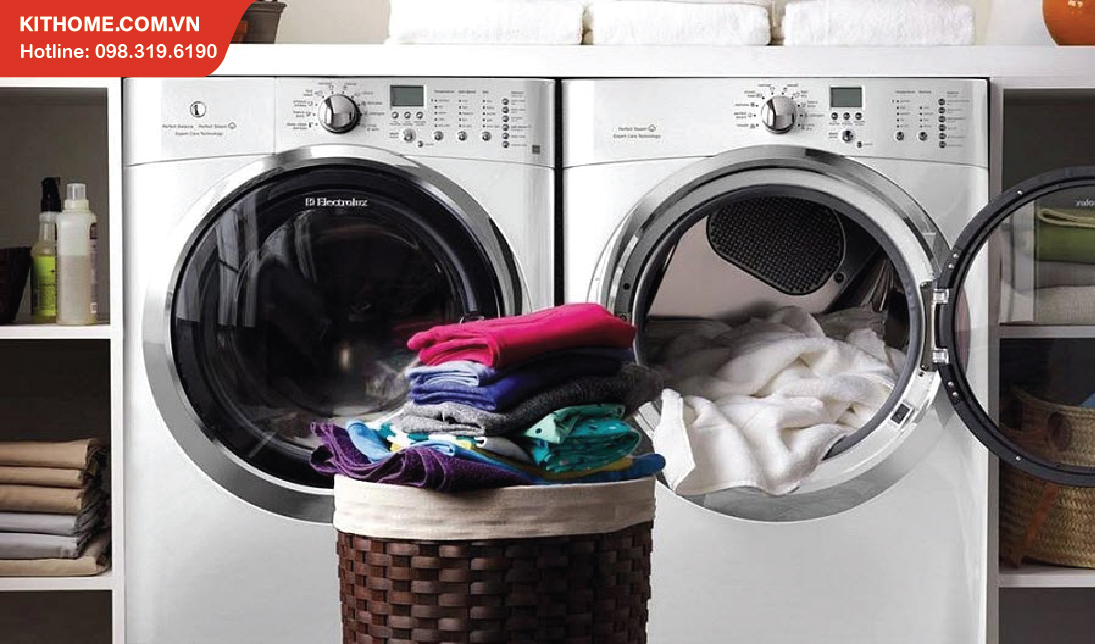 Mua máy sấy riêng thì diện tích lắp đặt thiết bị sẽ gấp đôi diện tích lắp đặt của máy giặt sấy