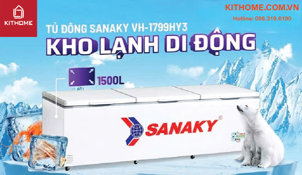 Ưu điểm của tủ đông Sanaky VH-1799HY3