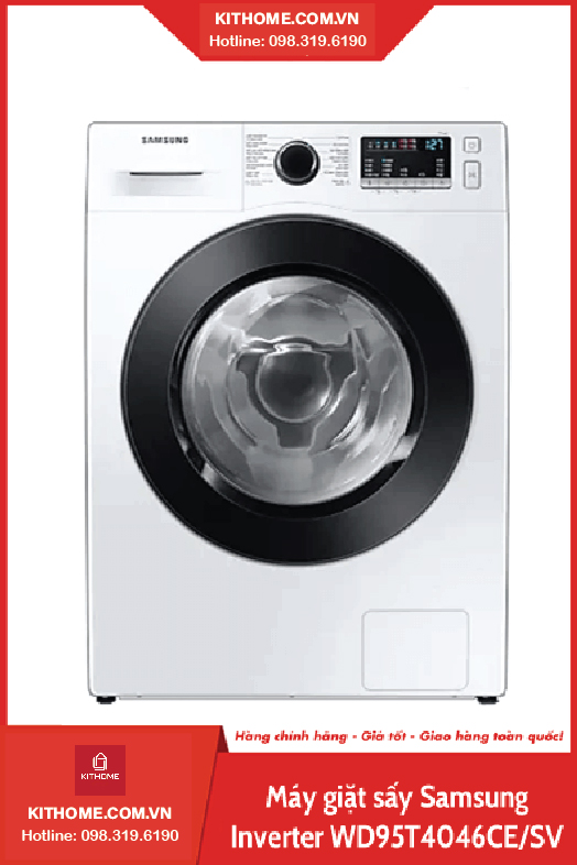 Máy giặt sấy Samsung Inverter WD95T4046CE/SV Máy giặt sấy Samsung Inverter WD95T4046CE/SV